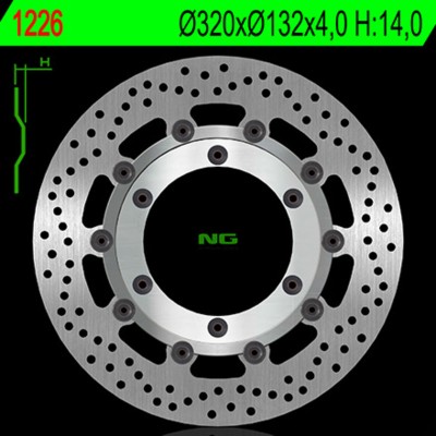 NG BRAKE DISC ROUND 1226