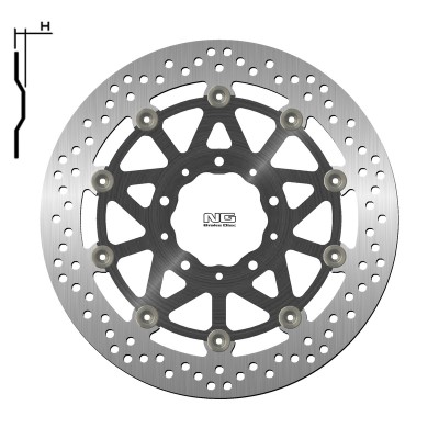NG BRAKE DISC ROUND 1633G