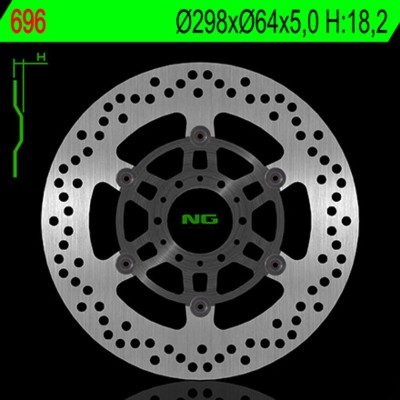 NG BRAKE DISC ROUND 696