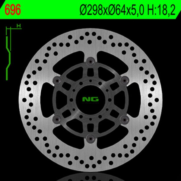 NG BRAKE DISC ROUND 696