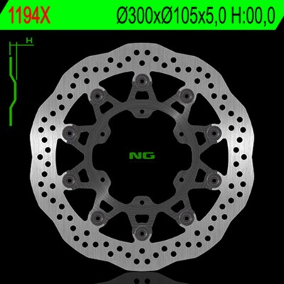 NG BRAKE DISC WAVE 1194X
