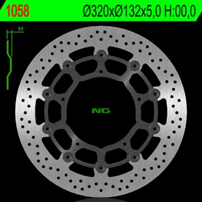 NG BRAKE DISC ROUND 1058