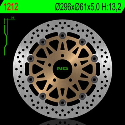 NG BRAKE DISC ROUND 1212