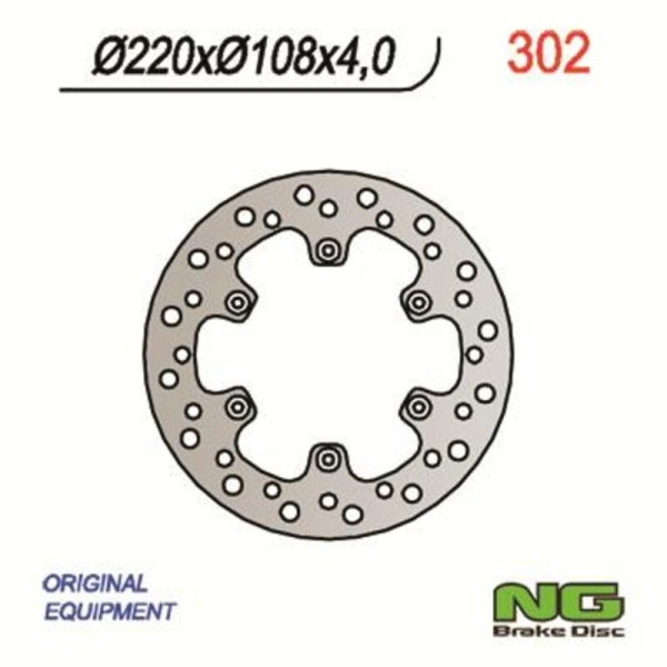 NG BRAKE DISC ROUND 302