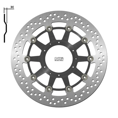 NG BRAKE DISC ROUND 1446G