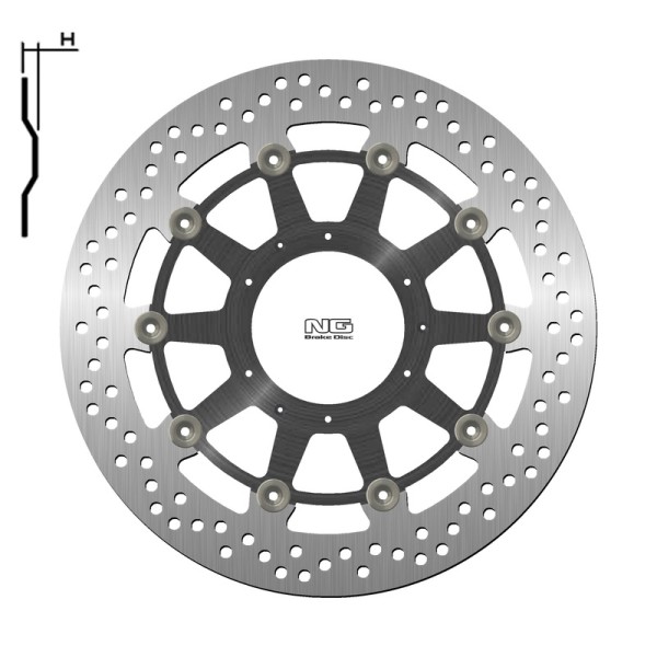 NG BRAKE DISC ROUND 1446G