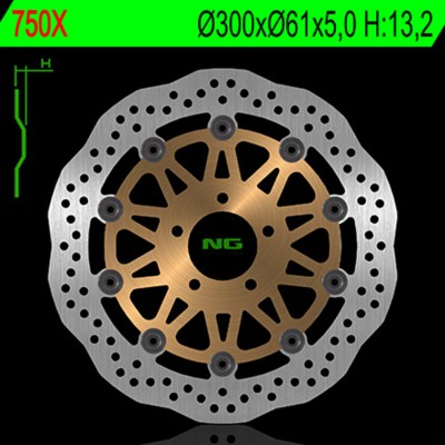 NG BRAKE DISC WAVE 750X
