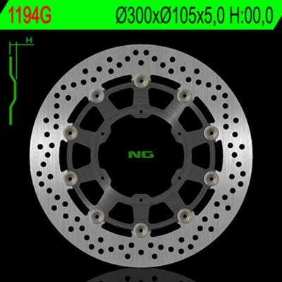 NG BRAKE DISC ROUND 1194G