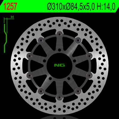 NG BRAKE DISC ROUND 1247