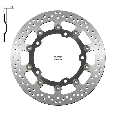 NG BRAKE DISC ROUND 1785G