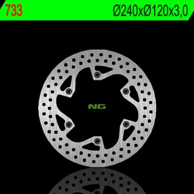 NG BRAKE DISC ROUND 733
