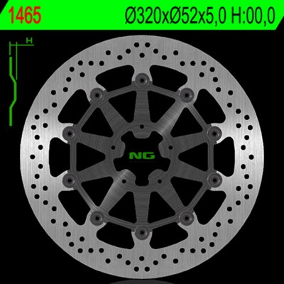 NG BRAKE DISC ROUND 1465
