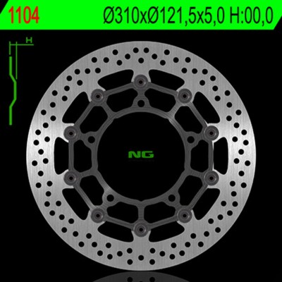 NG BRAKE DISC ROUND 1104