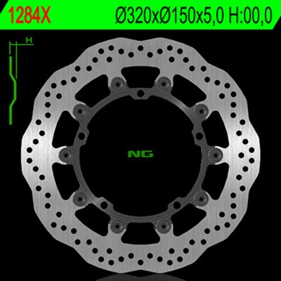 NG BRAKE DISC WAVE 1284X