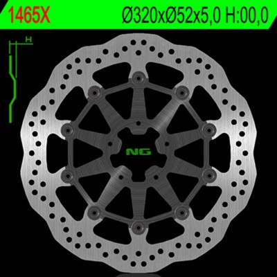 NG BRAKE DISC WAVE 1465X