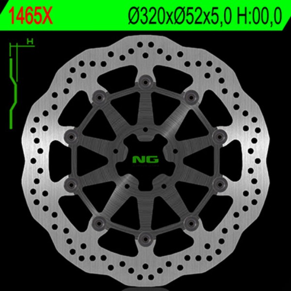 NG BRAKE DISC WAVE 1465X
