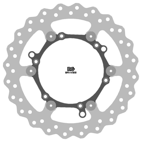 NG BRAKE DISC WAVE 1254X