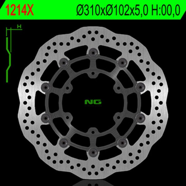 NG BRAKE DISC WAVE 1214X