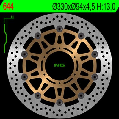 NG BRAKE DISC ROUND 644
