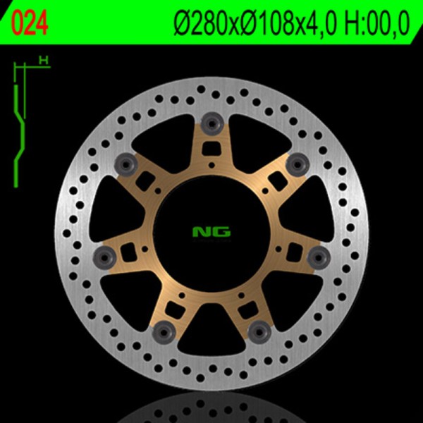 NG BRAKE DISC ROUND 024