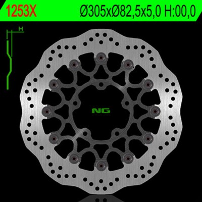 NG BRAKE DISC WAVE 1253X