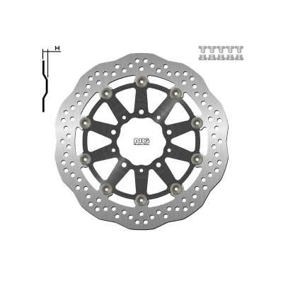 NG BRAKE DISC WAVE 1701XG