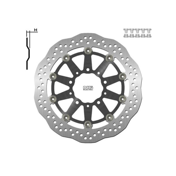 NG BRAKE DISC WAVE 1701XG