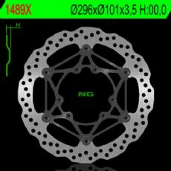 NG BRAKE DISC WAVE 1489X