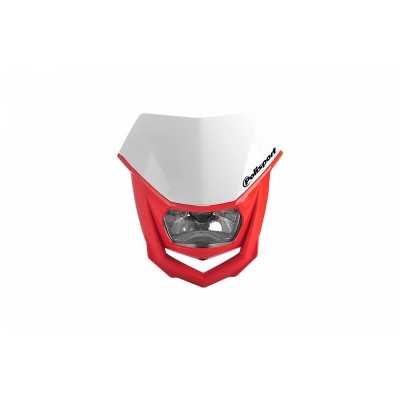 POLIS HEADLIGHT HALO, WHT/RED