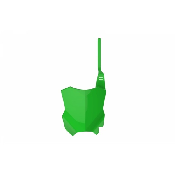 POLIS PLASTIC FRONT PLATE, GRN/GRN