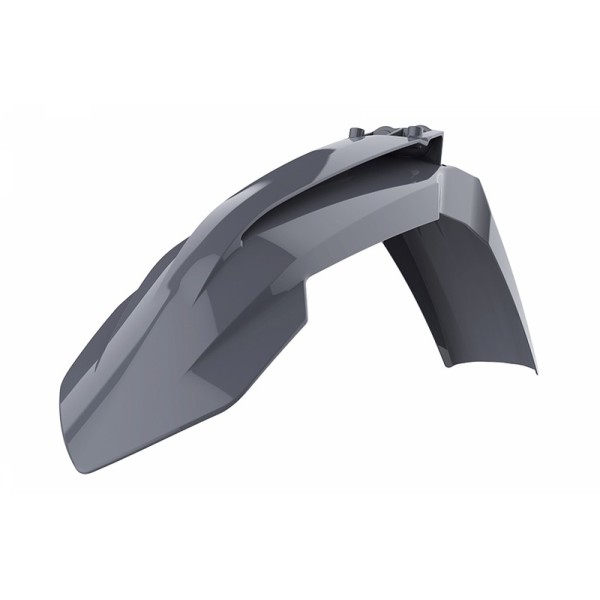 POLIS PLASTIC FRONT FENDER, GRY/GRY