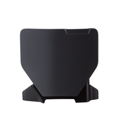 POLIS NUMBER PLATE, GRY/BLK