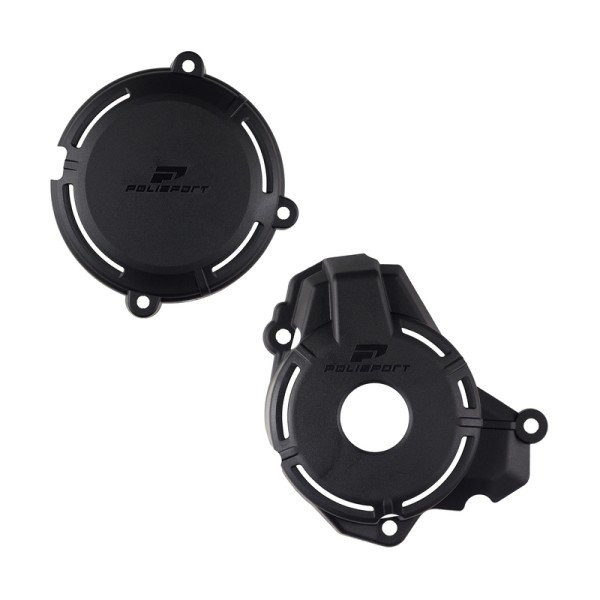 POLIS CLUTCH+IGNITION COVER KIT, BLK