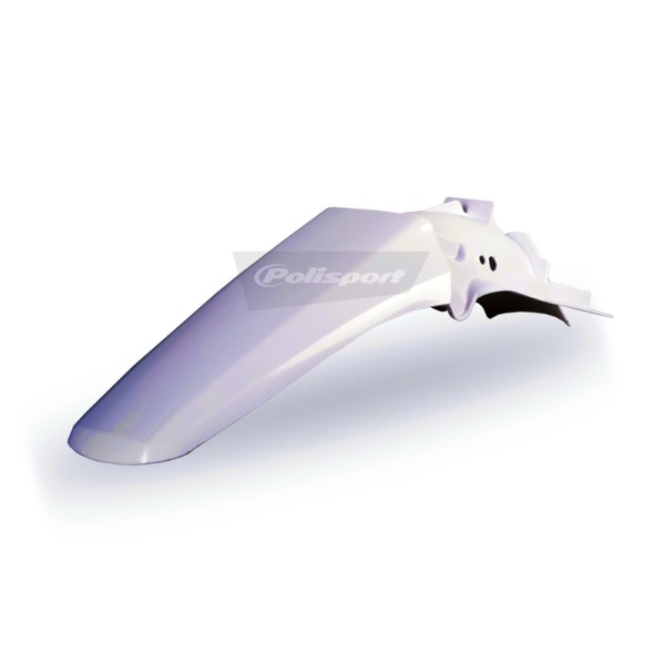 POLIS PLASTIC REAR FENDER, WHT/WHT