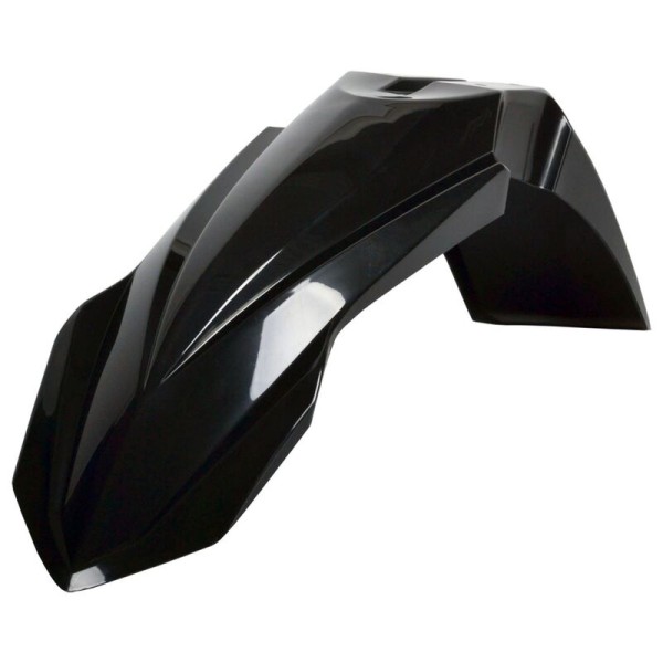 POLIS PLASTIC FRONT FENDER, BLK/BLK