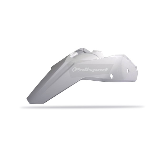 POLIS PLASTIC REAR FENDER, WHT/WHT