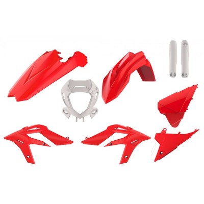 POLIS PLASTIC KIT, RED/WHT