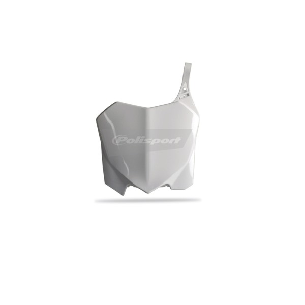 POLIS PLASTIC FRONT PLATE, WHT/WHT