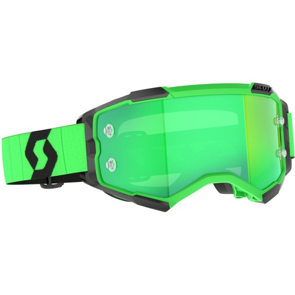 SCOTT GOGGL FURY CHROME, GRN/GRN