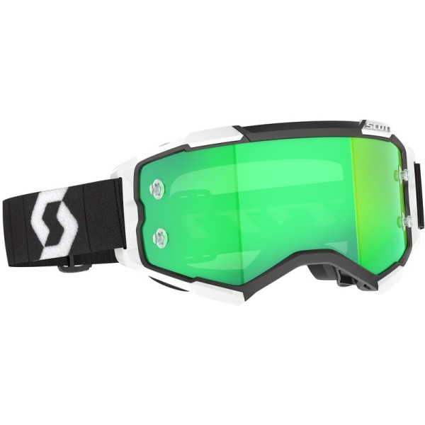 SCOTT GOGGL FURY CHROME, BLK/WHT