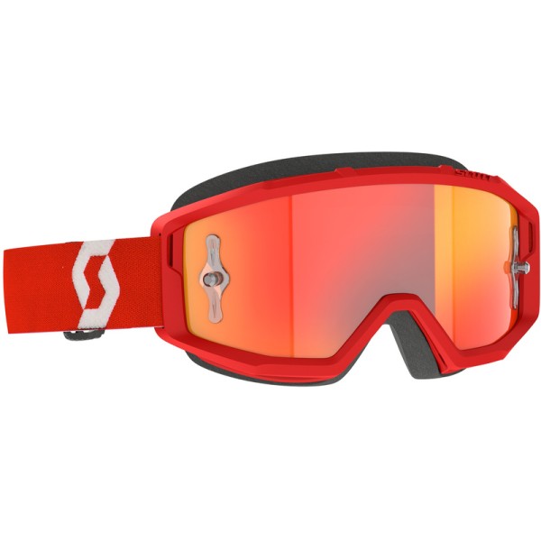SCOTT GOGGL PRIMAL CHROME, RED/WHT