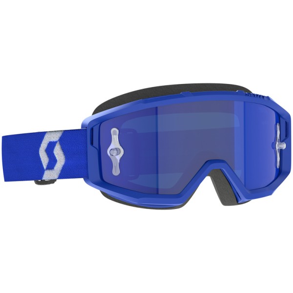 SCOTT GOGGL PRIMAL CHROME, BLU/WHT
