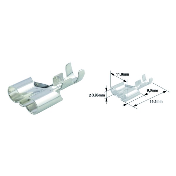 TOURM TERMINAL PIN UNIV DUAL FEMALE X100