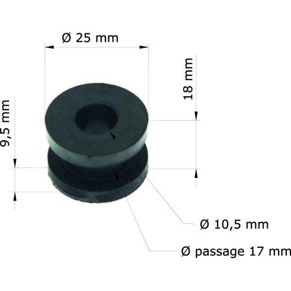 TOURM GROMMETS OEM: 18334-ML3-680
