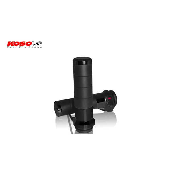 KOSO HOT GRIPS HD ELEC GAS, BLK