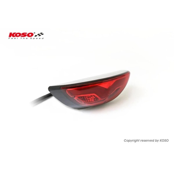 KOSO LED-TAILLIGHT, RED GT-03, E-MARK.